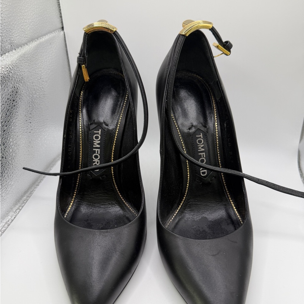 Tom Ford Black and Gold Heels